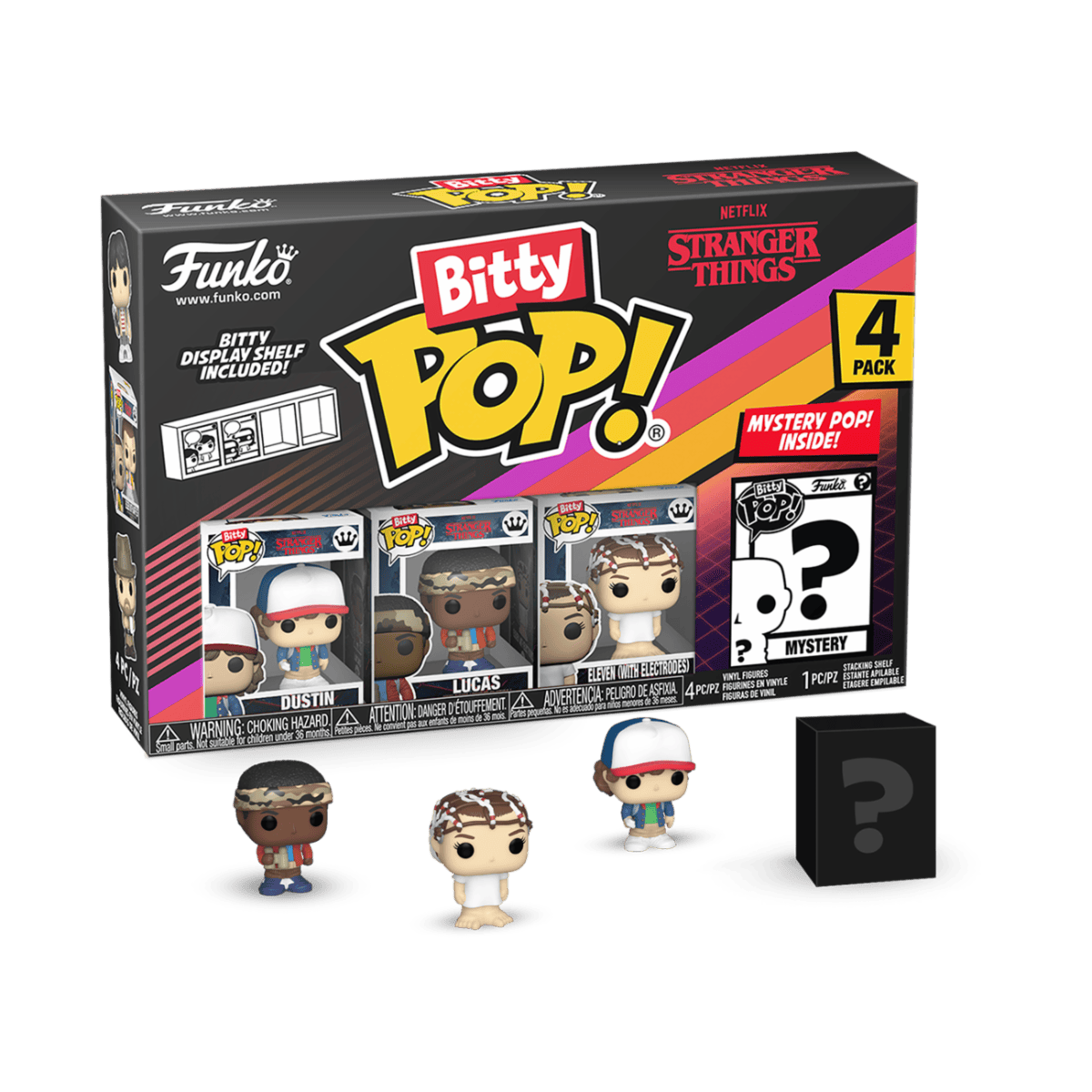 Stranger Things Funko Bitty Pop! Series Dustin 4 Pack