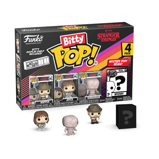 Stranger Things Funko Bitty Pop! Series 4 Hopper 4 Pack