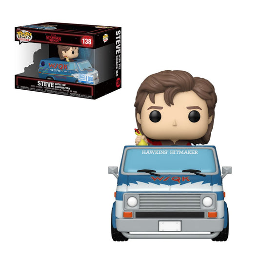 Steve With Squawk Van Pop! Rides Deluxe Stranger Things Funko Pop! Vinyl
